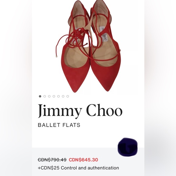 Free shipping Valentine’s flat
💯%Authentic Jimmy Choo Vita Flat - Picture 4 of 7